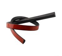 Tira de sellado de ducha impermeable de 100 cm hecha con silicona para suelos de habitaciones húmedas y bandejas de ducha, barrera de agua flexible para contener agua en áreas húmedas del baño (negro)