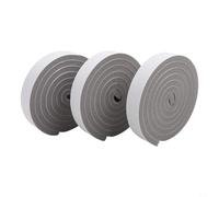 Tira de sellado de espuma de 3 rollos para una protección eficaz contra el polvo y el ruido en puertas y ventanas (1 x 3 x 200 cm)