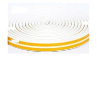 Tira de sellado de espuma de goma acústica autoadhesiva DIEP for ventana de 5Meter/10M, cinta aislante a prueba de viento, burlete for puerta(White,10M,P)