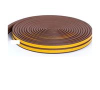 Tira de sellado de espuma de goma acústica autoadhesiva DIEP for ventana de 5Meter/10M, cinta aislante a prueba de viento, burlete for puerta(Brown,10M,P)