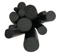 Tira de sellado de espuma de silicona, Juego de tiras sellado junta tórica redondas y sólidas espuma esponja caucho EPDM 2,3-26 mm(4mm 5m)
