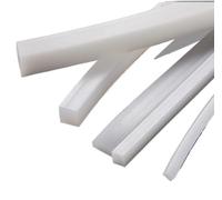 Tira de sellado de espuma de silicona, Tira de sellado de caucho de silicona cuadrada, junta de sellado de burlete, blanca, varios tamaños(5x30mm)