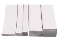 Tira de sellado de espuma de silicona, Tira de sellado de esponja de caucho de silicona cuadrada blanca de 4 x 4 mm a 30 x 30 mm, 1 metro(15x15mm)