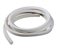 Tira de sellado de espuma de silicona Tira de sellado de esponja de silicona cuadrada blanca de 10M for junta de puerta y ventana de varios tamaños(10mm x 20mm)