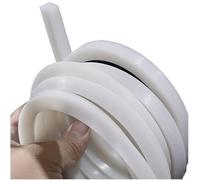 Tira de sellado de espuma de silicona, Tira de sellado esponja silicona cuadrada translúcida, varios tamaños, 1 m o 5(1M-4 X 4MM)