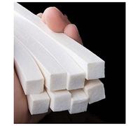 Tira de sellado de espuma insonorizada de caucho, Tira de espuma silicona blanca varios tamaños, 1 m longitud(10x30mm)