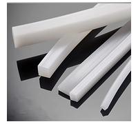 Tira de sellado de espuma insonorizada de caucho, Tira de sellado silicona blanca (1 unidad, 1 m, varios tamaños)(18x18mm)