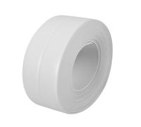 3 colores 3.2M de longitud Baño autoadhesivo y tira de sellado de pared Fregadero Lavabo Borde Cocina Nueva estufa de gas Bañera Cocina Protector de calafateo Cinta de sellado PVC(38mm*3.2M-Blanco)