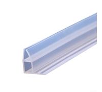 Tira de sellado de goma de 2 m de repuesto para puertas de ducha de baño, se adapta a fondos de vidrio, ofrece un sello fiable de agua y resistente al viento para puertas de mampara de ducha (8 mm)
