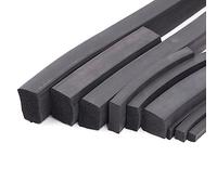 Tira de sellado de goma de espuma de silicona negra, sellado EPDM de 1 Uds. 5m, junta de esponja cuadrada for puerta de gabinete(8x8mm)