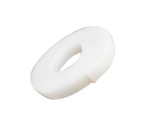 Tira de sellado de goma de silicona blanca de 1M, for ventana lateral, junta de sellado de amortiguador antideslizante, resistente al calor(Width 10mm Thick 2mm)