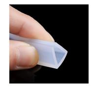 Tira de sellado de goma de silicona de 1 m en forma de U, junta sólida suave, for ventana, puerta de coche, ducha, borde de vidrio sin marco, burlete protector