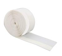 Tira de Sellado de la Puerta, 5M 45mm Cinta autoadhesiva de la Ventana de la Puerta Tira de Sellado para la prevención del Polvo de los Insectos del Viento(Blanco)