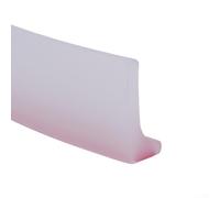 Tira de sellado de silicona para baños para retener el agua en los umbrales de la ducha y evitar que el agua se propague a zonas secas (negro, 50 cm)