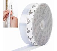 Tira de Sellado de Silicona para Puerta o Ventana de 6 m/19,6 Pies, Burlete Autoadhesivo, Sellado Delgado, Transparente, 35 mm de Ancho, Tuxiaobu