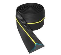 Tira de sellado de umbral de puerta de garaje y sello inferior de persiana enrollable, tapón de agua de goma for piso de cemento al aire libre, impermeabilización de puerta autoadhesiva(400x8.8x1.3cm)