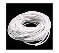 Tira de sellado esponja goma silicona, cordón espuma redondo blanco, diámetro 1-9Mm, 1 ud(Length 0.5m Dia 4Mm)