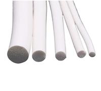 Tira de sellado espuma goma, esponja silicona 5 m, 1, mm 2, 3 4 tiras blancas, junta varilla soporte circular celda cerrada(2mm 5M)