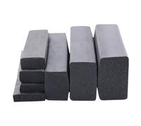 Tira de sellado espuma goma, tira negra 1 m, junta esponja cuadrada for sello puerta gabinete 3x3 mm 4x4 4x5 4x6 5x6 8x8 10x10 12x12, unidad(12x12mm)