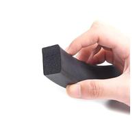 Tira de sellado espuma silicona, junta cordón esponja goma EPDM cuadrada, tira for puerta gabinete, negro, varios tamaños(10x10mm)