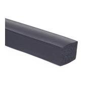 Tira de sellado espuma silicona, tira cuadrada goma EPDM, junta esponja negra, varios tamaños, 10M for puerta gabinete(25x30mm)