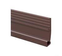 Tira de sellado inferior de puerta con material TPE, proporcionando una insonorización eficaz y a prueba de polvo, varillas reforzadas para mayor durabilidad y acrílico fuerte (marrón)