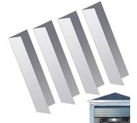 Tira de sellado inferior de puerta - Correas de sellado de ventana | Protector protector resistente a la intemperie | Kit de burlete de aluminio con cinta para uso en interiores y exteriores - 4