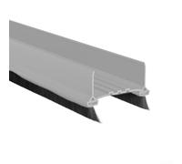 Tira de sellado inferior de puerta hecha de PVC, perfecta para crear un espacio de vida más silencioso (gris)