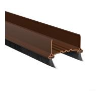 Tira de sellado inferior de puerta hecha de PVC, perfecta para crear un espacio de vida más silencioso (marrón)