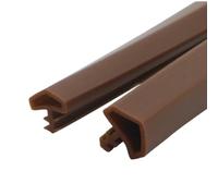 Tira de sellado insonorizada for ranura de puerta, 9x5 mm, 5 m, multicolor(Coffee-colored Roof Trough)