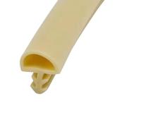 Tira de sellado insonorizada for ranura de puerta, 9x5 mm, 5 m, multicolor(Semi-circular Beige Center Groove)