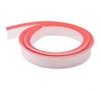 Tira de sellado para bordes de baño, 100 cm, separación en seco y húmedo | Material de goma flexible, se adapta a ranuras curvas, cobertura de 200 cm, acabado translúcido, uso
