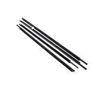 tira de sellado para ventana Para Peugeot 301 2013-2017 Burlete exterior para ventanilla (4 piezas)(Black)