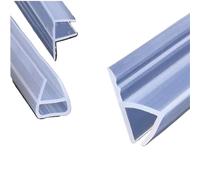 Tira de sellado transparente Burlete De Silicona For Puerta De Vidrio, Forma FUH, De 1 Metro, 6-12 Mm, For Ducha, Ventana, Puerta, Burlete(A shape,10mm)