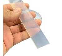 Tira de sellado transparente Tira plana sólida de silicona translúcida blanca 2/5/10 m, antiaceite, antideslizante, absorción impactos, resistente al calor y a altas temperaturas(8mm,50mm-2M)