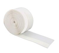Tira de sello de goma de silicona, burletes para puertas o ventanas, tira de sellado autoadhesiva resistente a la intemperie(Blanco)