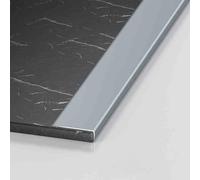 Tira de separación para suelo, protector de nariz de marcha de aleación de aluminio multicolor, varios tamaños (Grey, W7xH1cm(2.76x0.39"))