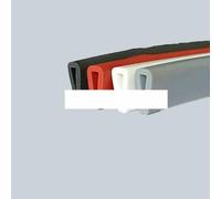 Tira de silicona tipo U para cantos de 1/3/5 m, multicolor, para puerta de coche, selladora protectora de goma para vidrio y panel metálico, anticolisión, GC-07 B, 15 x 8 mm, color rojo, 3,0 m