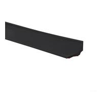 Tira de tapón de agua de silicona para ducha sin curvas, barrera flexible de retención de agua para prevención de inundaciones de baño, 100/200/300/400 cm, gris/negro/blanco (negro-100 cm)