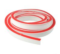 Tira de tapón de agua de silicona para umbral de ducha, 100-300 cm, flexible, resistente al viento, impermeable, para baño y cocina, blanco (300 cm)