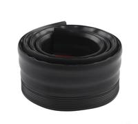 Tira de tope de puerta con material de silicona gruesa y cinta adhesiva extra ancha, diseñada para bloquear el aire frío y el ruido externo (negro)