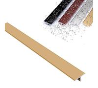 Tira de transición aluminio for suelo, moldura en T (roja, 900 mm largo x 20 ancho)(Gold,L900*W15Mm)