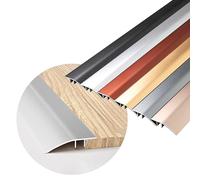 Tira de transición aluminio for umbral suelo, tira for cocina y baño, puerta, fácil instalar, moldura for borde, gris, 110 cm largo (dorado, 140 largo)(Silver,L 95Cm)
