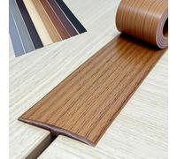 Tira de transición autoadhesiva de PVC en forma de T, impermeable, antideslizante, se puede cortar a medida, perfil de umbral para alfombras, laminados, suelos de azulejos y vinilo, duradera, fácil de