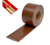 Tira de transición autoadhesiva de PVC flexible, perfil en T, 1 m - 10 m, despegar y pegar, para aberturas de puertas, transiciones de baldosas laminadas, cortables, adecuadas para juntas de hasta 5