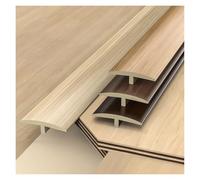 Tira de transición autoadhesiva en T para azulejos, laminado y vinilo, divisor de PVC con aspecto de madera de 90 cm, fácil instalación, color burdeos, perfecto para soluciones de suelos del hogar