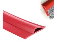 Tira de transición autoadhesiva para alfombras y azulejos: tira de borde de PVC duradera para una transición perfecta entre revestimientos de suelo, tamaño personalizable (rojo, longitud 1 m)
