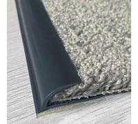 Tira de transición autoadhesiva para alfombras y tapetes gruesos, protector de bordes duradero, longitud personalizada, 2 m, color marrón oscuro para una transición de suelos sin costuras