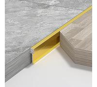 Tira de transición de aleación de aluminio para laminado, azulejos, madera, relleno de huecos cortable para suelos contiguos