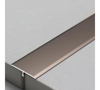 Tira de transición de aluminio en forma de T, cubierta de suelo duradera a prueba de humedad, ideal para huecos de suelo, no se deforma fácilmente, perfecta para suelos laminados